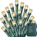 SISLYANIA Battery Operated Christmas Lights - 50 LED Mini Lights Battery Operated String Lights Indoor Outdoor String Lights with Timer 8 Modes Fairy Lights for Christmas Tree Wreath Party, Warm White