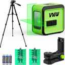 Self Leveling Laser Level with Tripod-High Accuracy[1/10"at 33Ft],100Ft Cross Line Leveler Tool for Picture Hanging,Construction and Renovation-Magnetic Base,Carrying Bag Included