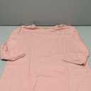 Tankaneo Womens 3/4 Sleeve T-Shirts Summer 2025 Crew Neck Blouse Dressy Casual Pleated Trendy Tops XL