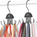 ZEDODIER 2 Pack Tank Top Hanger, Rotatable Bra Organzier for Closet, Max 48 Storage Capacity Sport Bra Holder, Space Saving Closet Organizers and Storage, Black