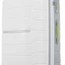 Samsonite Freeform 28-Inch Large Luggage with Dual 360 Spinner Wheels - Checked Suitcase - TSA Lock, Airline-Approved - Lightweight Durable Polypropylene Expandable Hardshell - White/Grey