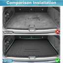 Mixsuper Custom Fit Cargo Liner for Mercedes-Benz GLE Class 2020-2026, All Weather Cargo Mat for Mercedes Benz GLE SUV 5 Passenger, Trunk Mat Anti-Slip Rear Trunk Liner Black