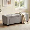 Ottoman with Storage,Tufted Storage Bench for Bedroom, 15.8"D x 43"W x 15.8"H