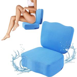 MABOZOO Hot Tub Booster Seat for Adults, Weighted Booster Seat 3D Air Mesh Hot Tub Cushion Quick Dry Hot Tub Accessories Indoor Outdoor (Blue)