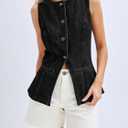 Tankaneo Womens Button Down Denim Vest Sleeveless Jean Tank Tops | Trendy Fitted,Crew Neck Waistcoat,Denim Tops for Women