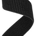 Abanen Hook and Loop Quick Dry 20mm Watch Band for Garmin Fenix 8 43mm / epix Pro 42mm / Fenix 7S/6S/5S, Woven Nylon Ultralight Sport Wristband Strap for Instinct 2S / Instinct E 40mm (Black)