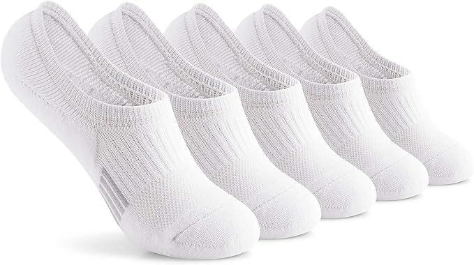 Ankle Socks Womens Running Athletic No Show Socks Cushioned 5-8 Pairs (One Size Fits All)