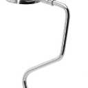 TANOSII Purse Hook Mental Clutch Holder Handbag Rhinestone Hanger for Table Desk Reverse White 1 Pack