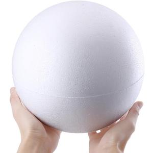 20CM Foam Craft Balls White Smooth Craft Foam Ball White Polystyrene for DIY Arts and Modeling Decoration