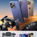 4 x JOYROOM Motorcycle Phone Mount Holder [Capture the Scenery Anytime][Dual Vibration Dampener] Electric Scooter Accessories Holder Handlebar for Electric Scooter/E-Bike/Stroller