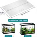 Aquarium Canop Polycarbonate 23.07 x 11.69 x 0.24 for 15/20/29 Gallon Without Center Brace Aquariums Cover Aquarium Lid，Clear