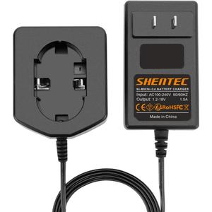 Shentec 1.2V-18V Charger UC18YG Compatible with Hitachi Ni-MH/Ni-Cd 7.2V 9.6V 12V 14.4V 18V Pod Style Battery (Not for Li-ion Battery)