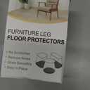Small Chair Leg Floor Protectors Chair Leg Protectors for Hardwood Floors Felt Silicone Caps Strengthen Bottom Protection Anti-Scratch Reduce Noise 32 Pack Clear Round Small Fit 1/2" to 3/4" (14-19mm)