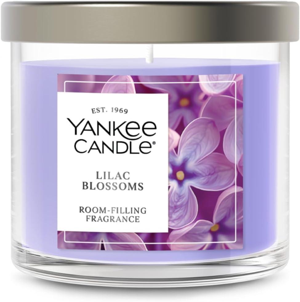 Yankee Candle Small Tumbler Scented Candle with up to 40 Hour Burn Time, Premium Plant Wax Blend for Consistent Burn, 4.3 oz Tumbler Candle with Room Filling Fragrance, Lilac Blossoms