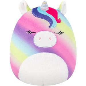 Squishmallows Original 8in Clarissa the Rainbow Unicorn with Fuzzy Belly  Official Jazwares Plush (Little)