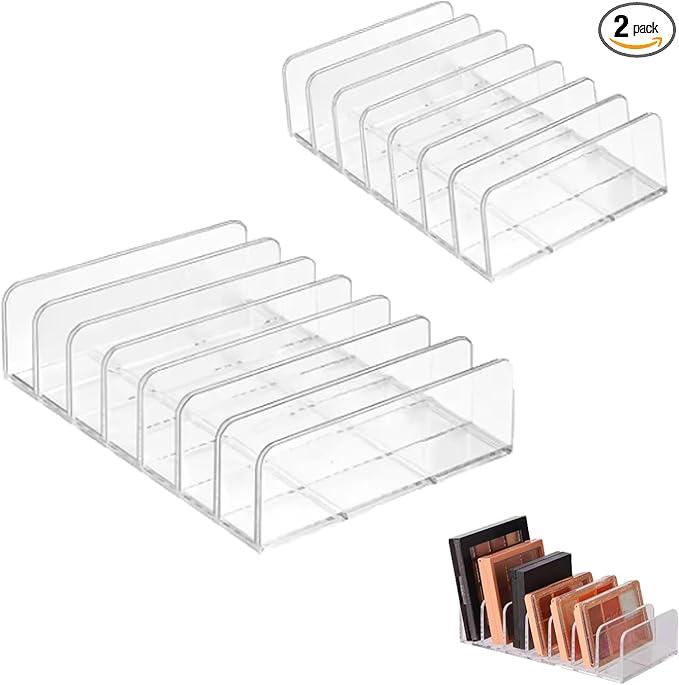 14 Slots Universal Multi Device Organizer Dock Space-Saving Acrylic Clear Multi Phone Stand Holder Divider for iPhone Portable External Hard Drive HDD Phone Cases External CD/DVD Drive