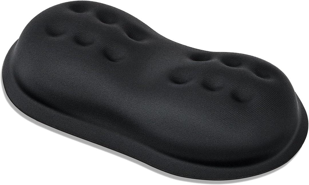 VANKEY Mouse Wrist Rest, Desk Wrist Pad for Mouse, Comfortable Computer Mouse Wrist Support, Ergonomic Wrist Rest with Memory Foam Fillings, Non-Slip Base (Black), Small