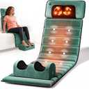 Full Body Massage Mat with Heat, Detachable Massager Pad Deep Tissue Pain Relief, 10 Vibrating Motors and 9 Speed Settings for Relaxation at Home or Office