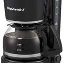 Elite Gourmet EHC-5055 Automatic 5-Cup Brew & Drip Coffee Maker with Pause N Serve Reusable Filter, On/Off Switch, Water Level Indicator (Black)