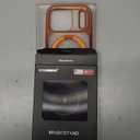 CASEKOO Cosmic Orange Glossy for iPhone 17 Pro Case [360 Spin Magnetic Stand][Fit for MagSafe][17FT Military Protection] Slim Polished Frame Titanium Alloy Sturdy Stand 6.3", Cosmic Orange