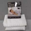 CoolShields Pillow Protector (2 Pack) Queen  Waterproof Zippered Pillow Covers, Hypoallergenic, Premium Pillowcase Encasement for Better Sleep (Tencel)