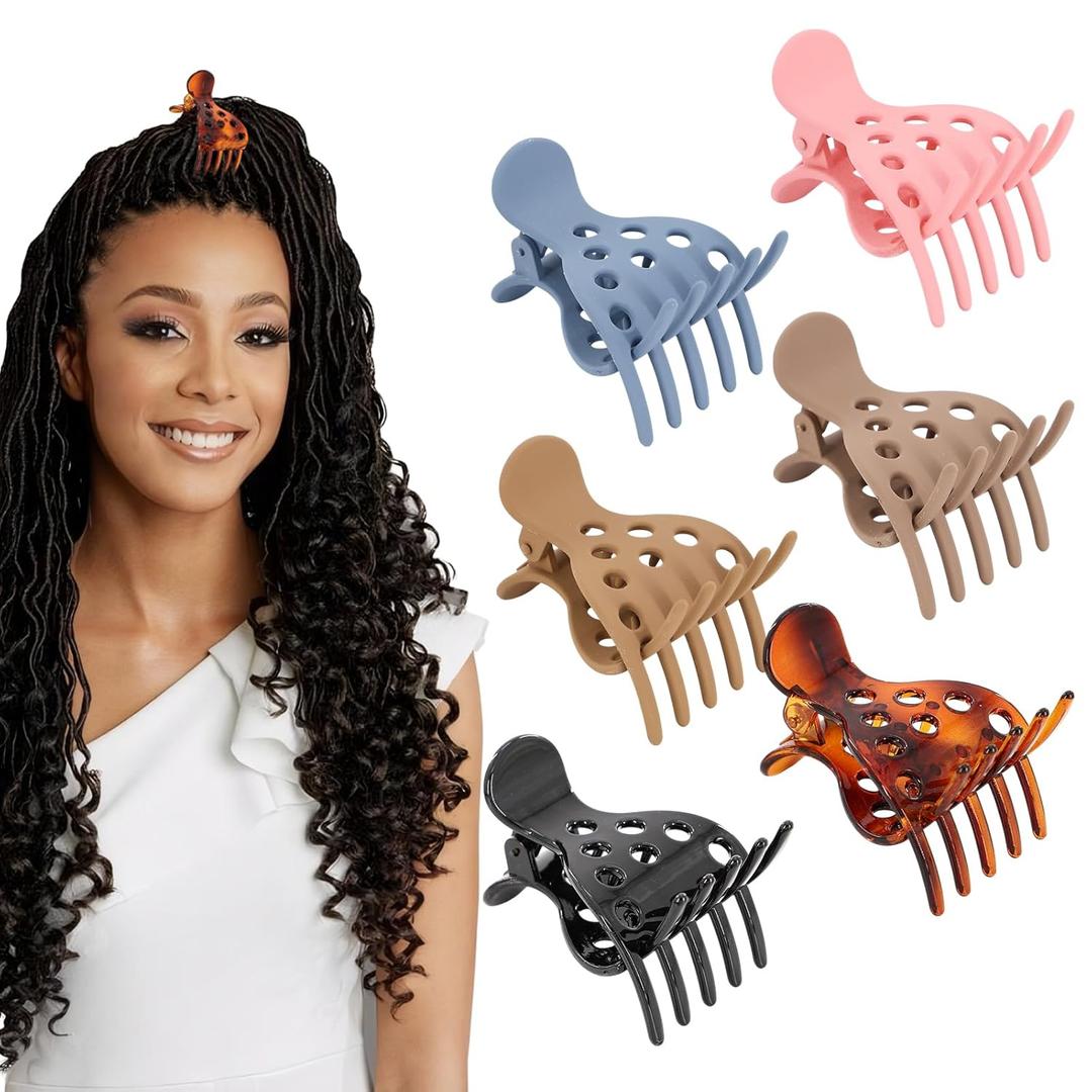 6-Piece Set Root Clips for Curly Hair Volume, Root Volume Clips, Exquisite and Stylish Retro Style,for Thin, Fine & Thick Hair Strong Fixation, Suitable for Back-of-Head Buns