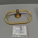 Flybath Oval Towel Ring Antique Brass Hanger Hand Towel Holder for Bathroom Kitchen Accessories Wall Mounted, Brushed Bronze