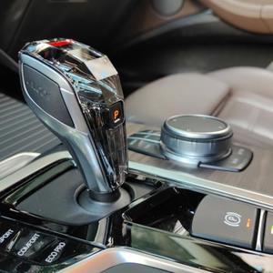 QUIXNOVA Crystal Shift Knob Gear Selector LED Color Changing with Gear Upgrade Compatible with LHD BMW F15 F16 G01 G02 G08 Logo X
