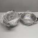 Yamde 2 Piece Stainless Steel Stack and Steam Pot Set - and Lid,Steamer Saucepot double boiler