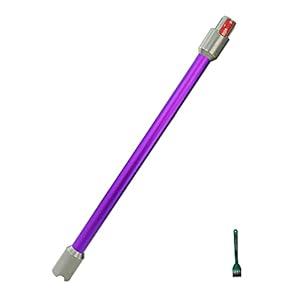 EZ SPARES Quick Release Extension Wand, Compatible for Dyson V7, V8, V10, and V11 Cordless Stick Vacuum Cleaner, Vacuum Wand Replacement, Spray Paint Aluminum Tube Pipe(Purple)