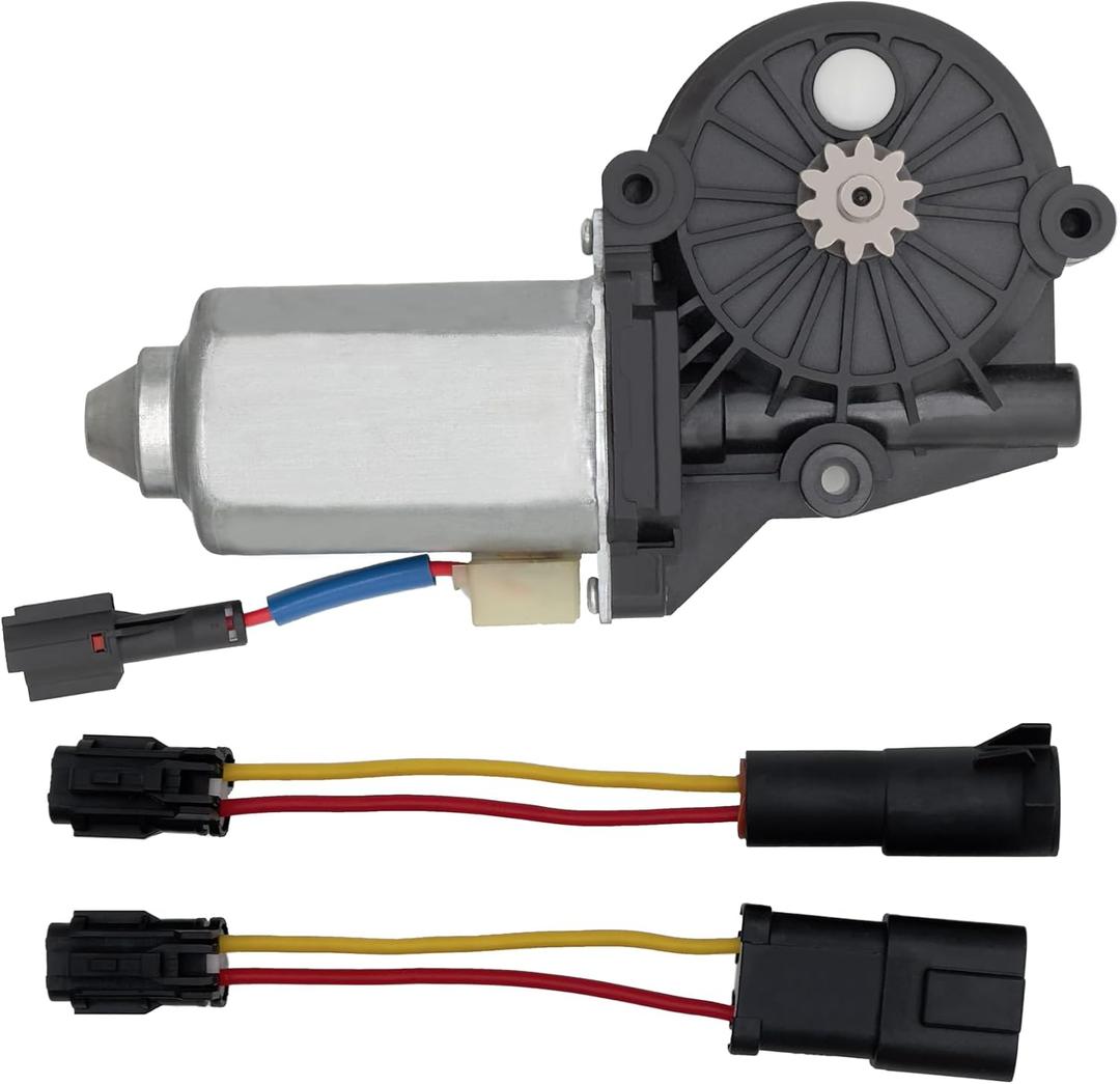 2 pins Power Window Motor Compatible with Ford F-550/F-450/F-350/F-250 Super Duty Front Left/Rear Left Driver Side 1999Replace for F81Z1523395AA F81Z1523395BA F81Z15233V95AARM 742-186