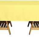 BalsaCircle 60x126-Inch Yellow Rectangle Polyester Tablecloth Table Cover Linens for Wedding Party Events Kitchen Dining