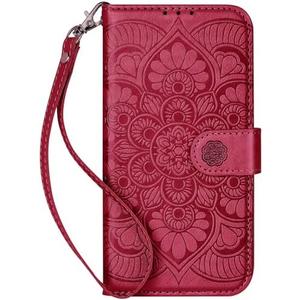 Wallet Case for iPhone 15 Pro Max,[RFID Blocking] 3 Card Holder Stand with Credit Card Slot PU Leather Magnetic Protective Flip Cover for iPhone 15 Pro Max (Red)