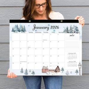 Monthly Large Desk Calendar 2026, 18 Months