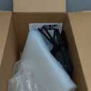 BALEINE 12 Pack Stackable Shoe Storage Boxes Fit Size 9, Thickened Clear Shoe Box Bins with Lids, Plastic Foldable Organizer Sneaker Storage Containers (Large, Black)