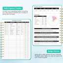 Undated Monthly Budget Planner - 12 Month Budget Book With Expense & Bill Tracker, Money Budgeting Notebook To Effectively Manage Your Finances - Turquoise