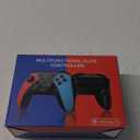 Wireless Switch Controller for Switch/Lite/OLED Controller, Switch Controller with a Mouse Touch Feeling on Back Buttons, Extra Switch Pro Controller with Wake-up,Programmable, Turbo Function (Red+Blue)