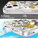 GiiKa for iPhone 14 Case with Screen Protector, 6.1" Clear Full Body Shockproof Protective Floral Girls Women Hard Case with TPU Bumper Cover Phone Case for iPhone 14, Wildflower