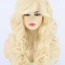 Topcosplay Women's Wig Blonde Long Curly Beehive Wig Big Hair Wigs Halloween Costume Accessory Drag Queen Wig