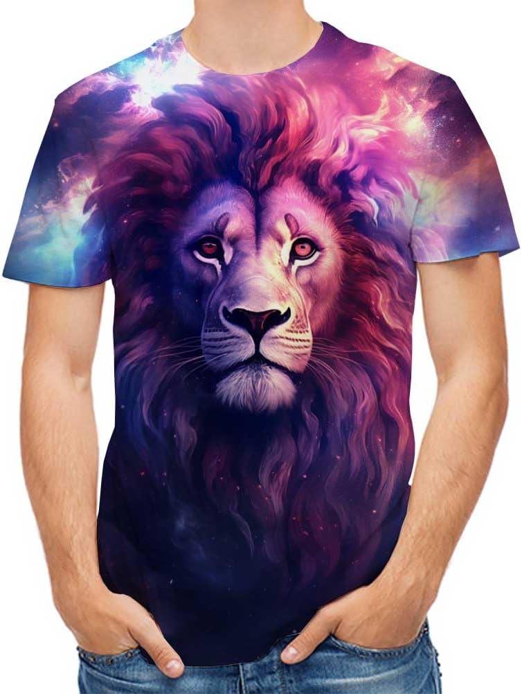 Men's Tees-Soft Fitted Cool Design Graphic T Shirt (L)