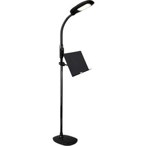 Ottlite LED Floor Lamp with USB Charging Port & Tablet Stand - ClearSun LED Technology - 4 Brightness Settings & 3 Color Temperature Modes - Touch Activated Controls, for Home, Reading & Dorms (Black)