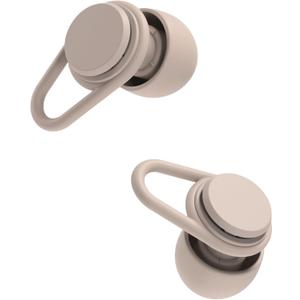 Hears One Ear Plugs for Noise Reduction - Patented Reusable Concert Earplugs, 20dB SNR Sound Reduction, Hypoallergenic for Musicians, Motorcycle and Sleeping with 4 tip Sizes - Sienna Dust