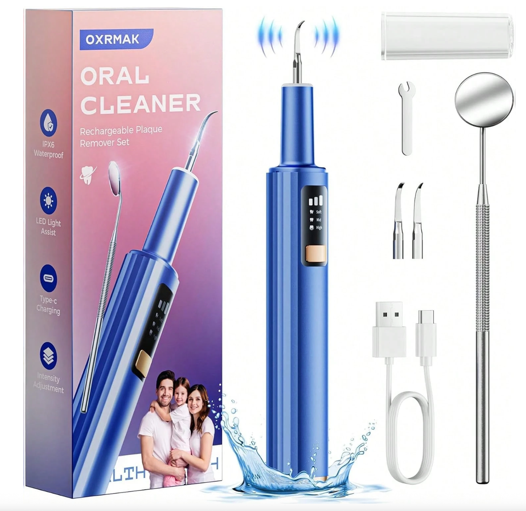 Plaque Remover for Teeth - Tartar Remover for Teeth Dental Calculus Remover Dental Teeth Cleaning Kit, Rechargeable Dental Teeth Cleaner Tools Kits