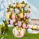 Freshcut Paper Pop Up Cards, Easter Egg Tree, 12 Inch Life Sized 3D Popup Greeting Card, Easter Cards, Thinking of You Card, Mother's Day Card, Blank Notecard & Envelope