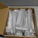 homdiy 25 Pack Black Cabinet Pulls 6-5/16 Inch Matte Black Cabinet Pulls Stainless Steel Drawer Dresser Handles, 160mm Square Bar Hardware Drawer Handles Stainless Steel Dresser Hardware, LSJ12BK160