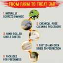 Canine Chews 10-11" Rawhide Bones for Large Dogs, Durable USA Beefhide Dog Rawhide Chews, Retriever Rolls 20 Pack (5 lbs)