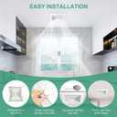 Reinforced 97011723 Bathroom Exhaust Fan Cover with Springs,ABS Plastic Square Ceiling Laminar Air Flow Air Conditioning Grilles Diffusers,Air Diverter,vent cover,Ventilation Fan (1, 9in)