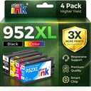 Starink 952XL Ink Cartridges Combo Pack Replacement for HP 952 XL 952XL work with OfficeJet Pro 8710 7740 8210 8720 8715 8730 8740 8702 7720 Printers, High Yield (Black, Cyan, Magenta, Yellow, 4-Pack)