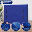 Cosy Family Mattress Bags for Moving with 8 Handles - 170GSM Extra-Thick Mattress Bag for Moving Supplies - Reusable Mattress Cover Protector Storage with Zipper, Blue, California King-(Pack of 2)