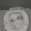 Bemis 7300SLEC Slow Close Toilet Seat, Easy Clean Hinges and Durable Plastic Seat, Made in USA, Elongated, White